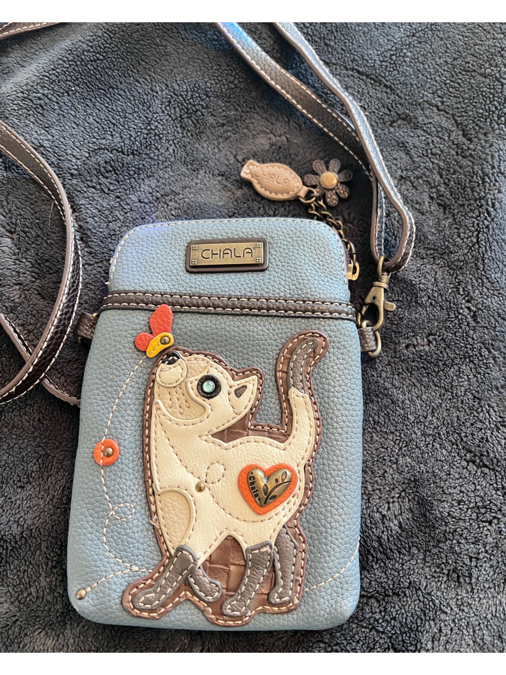 CHALA Kitty Cat and Butterfly cell phone crossbody.